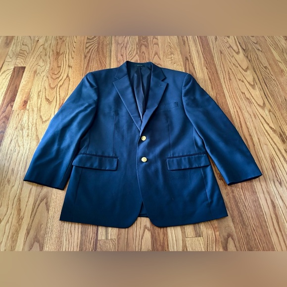 Lauren Ralph Lauren Men’s Classic Navy Blazer 40S gold buttons - Picture 1 of 11